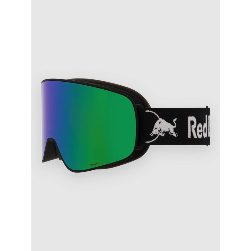 RUSH Black Goggle–brown with green mirror