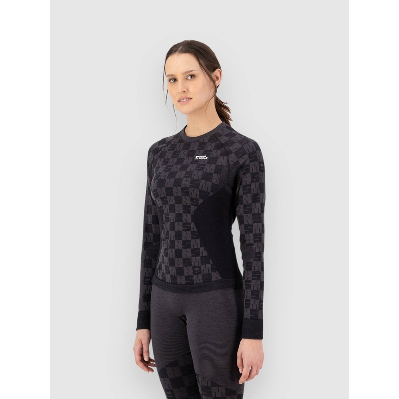 Ascender Merino Base Layer Top–forged iron/black