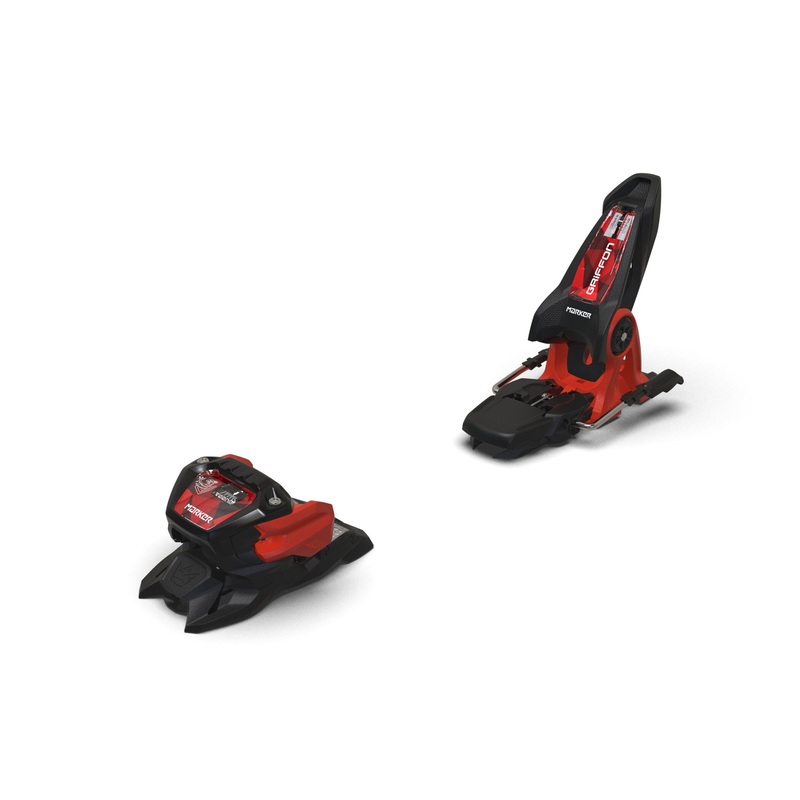 Marker Griffon 13 Bindings with 100mm Brakes – Black/Red