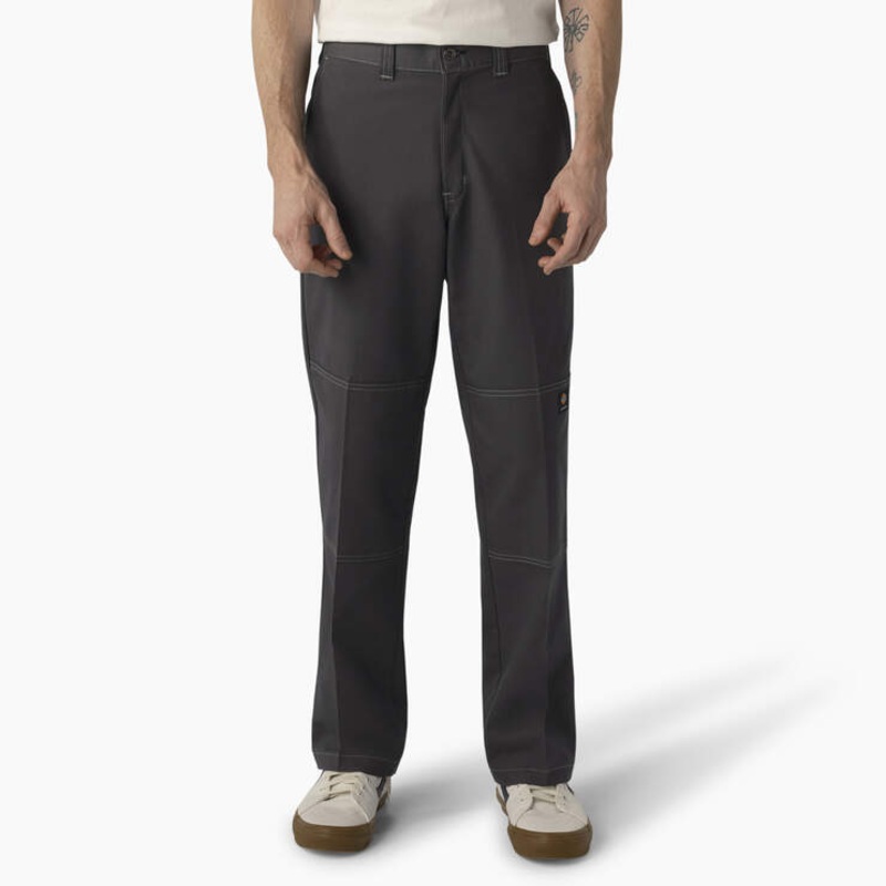 Dickies Regular Fit Double Knee Pant (Charcoal w/Grey Stitching)