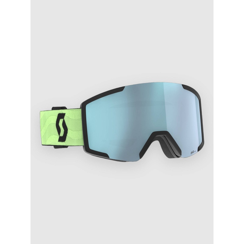 Shield Glow Green Goggle–amp ice chrome s2