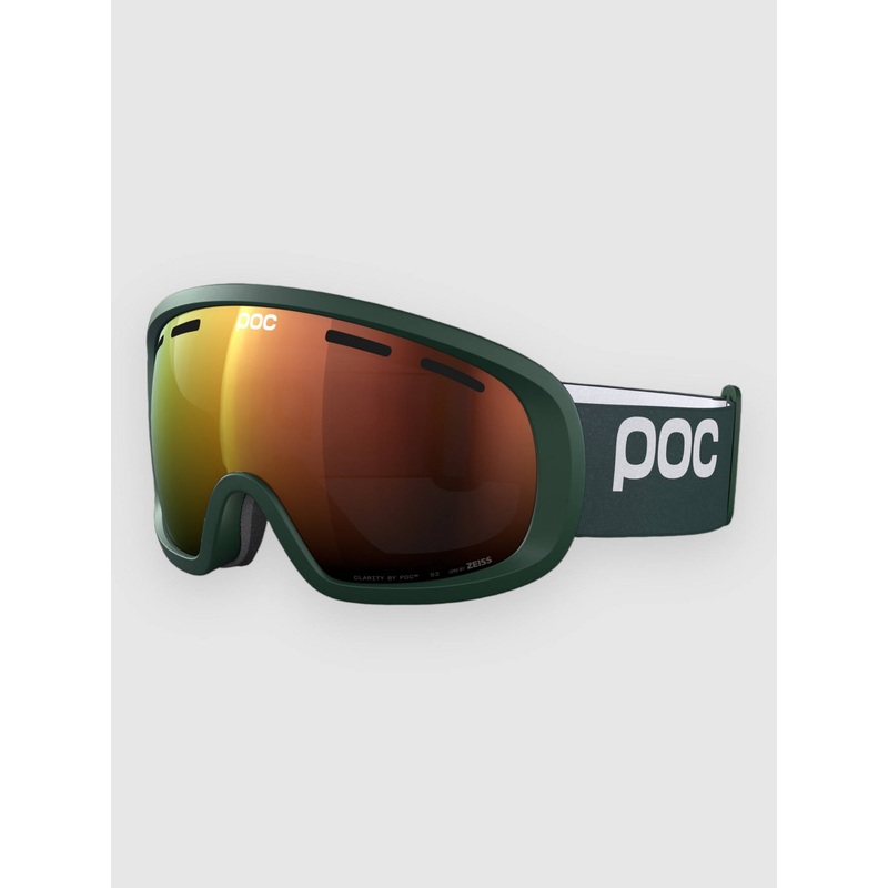 Fovea Mid Pargasite Green Goggle–partly sunny orange