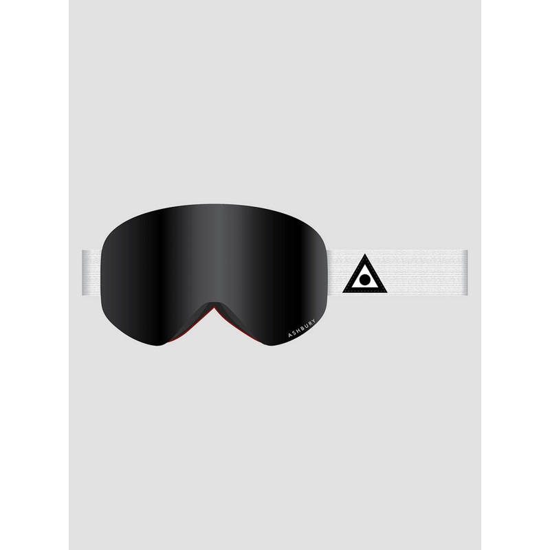 Sonic White Triangle +Bonus Lens Goggle–dark smoke lens/yellow