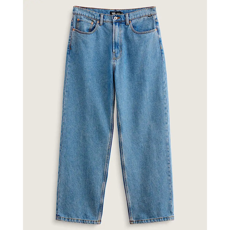 Check-5 Baggy Denim Jeans – Stonewash Blue