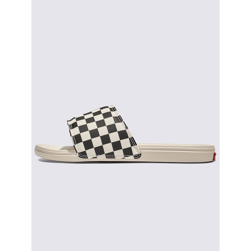 La Costa Slide-On Checkerboard Black/Marshmallow Sandals