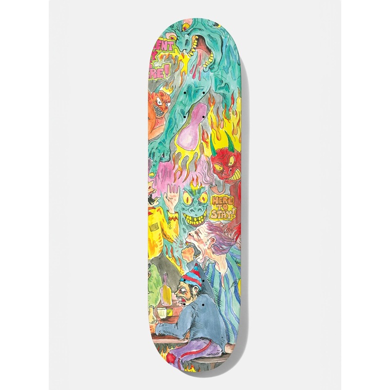 B2 Here To Stay Justin Figgy Figueroa 8.25” Skateboard Deck