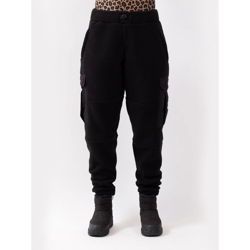 Cargo Sherpa Black Pants