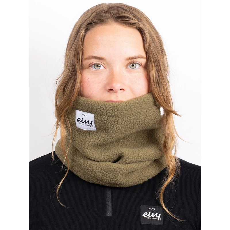 Sherpa Olive Beanie Neckwarmer (Women)