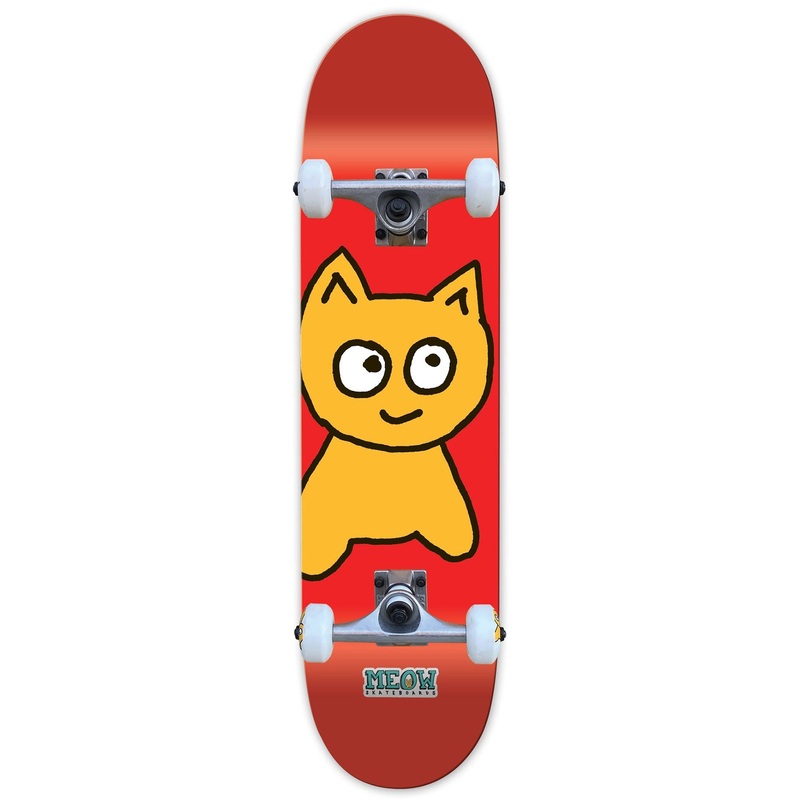 Big Cat Soft Top Red Complete Skateboard