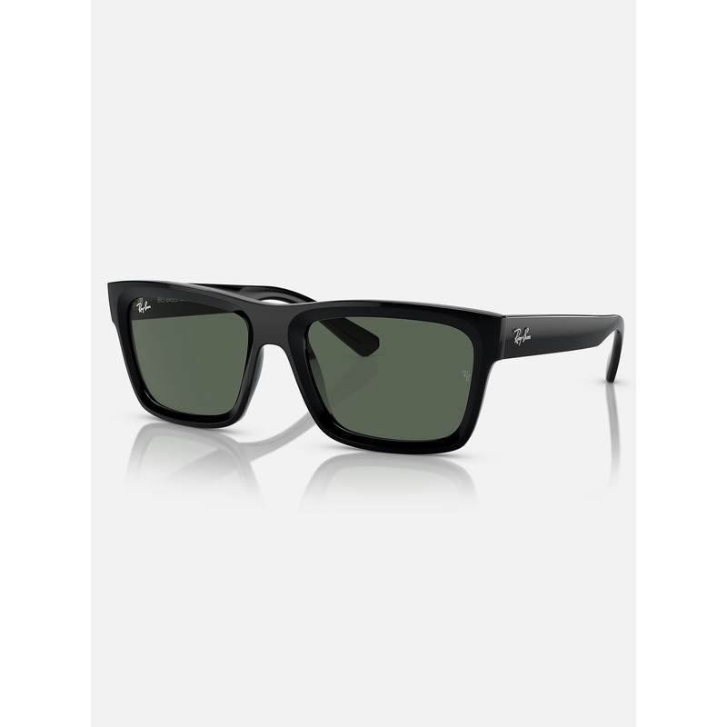 Warren Bio-Based Black/Dark Green Sunglasses