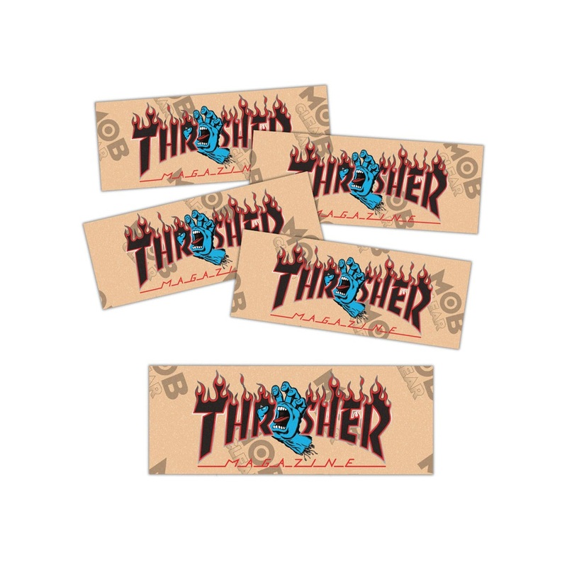 Mob x Santa Cruz x Thrasher Screaming Hand Logo Strips 5 Pack Grip Tape