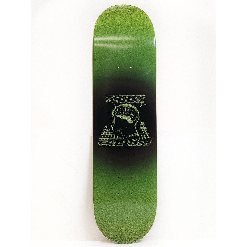 Thinking Black/Green 8.5” Skateboard Deck